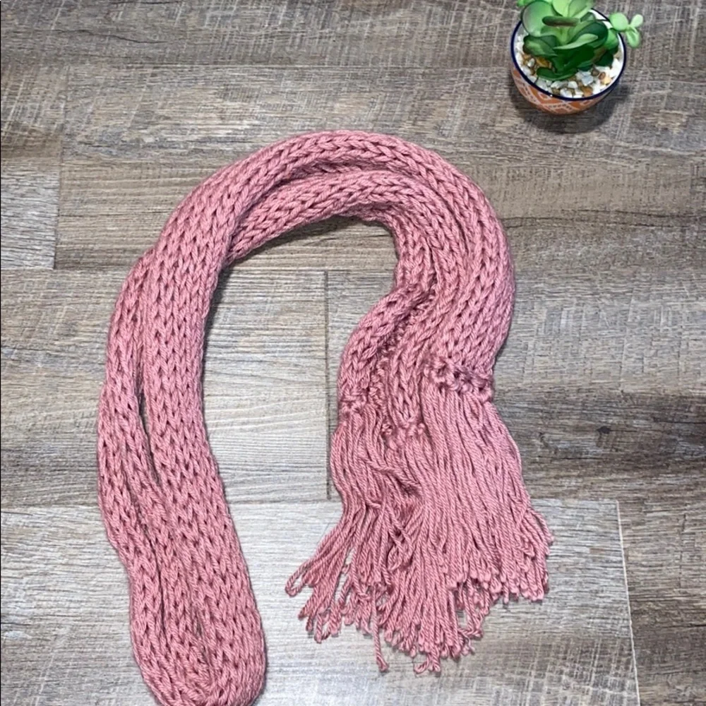 Light Pink Woven Scarf